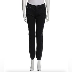 Dolce&Gabanna-Black Straight-Leg Jeans-Tapered Zip/Ankle Sz 27 NWT Offers Ok